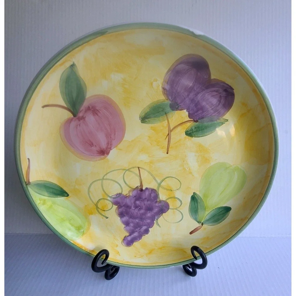 Caleca Italy Frutta Hand Painted Ceramic 11